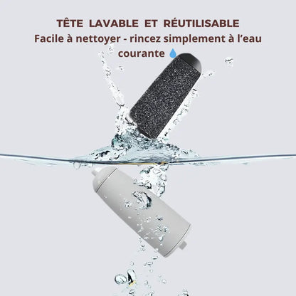 Appareil pédicure rechargeable sans fil éliminant la peau morte du talon